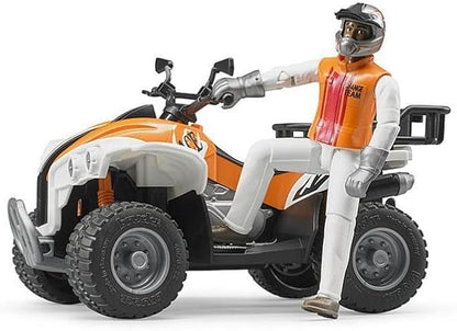 Bruder Quad with Driver (Colors May Vary)