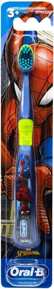 Colgate Marvel Spider-Man Toothbrush, 3+ YRS, Extra Soft (Colors & Characters Very) - 1 Count