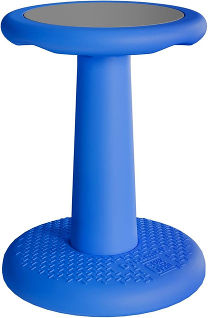 Gpack-pro Kids Wobble Stool – Improves Focus Attention – Non-Slip Base - Wiggle Chair Active Flexible Seating for Preschool Kindergarten Elementary School 17.7-Inch High (Blue)