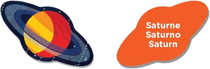 Mudpuppy Solar System – 70 Piece Jigsaw Puzzle with Planet Shaped Pieces Featuring Planets Constellations And Other Fun Space Themed Objects