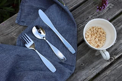 Exzact Children's Flatware Kids Silverware 6pcs, Toddler Utensils, Dishwasher Safe, 24 Months+