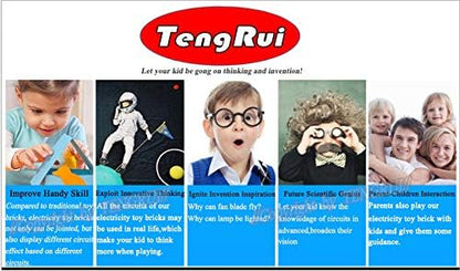 Electrical Circuit S.T.E.M. Electricity Electronic Building Block Teaching Exploration Kit for Kids 8 and Above (Logic Circuit&Speaker)