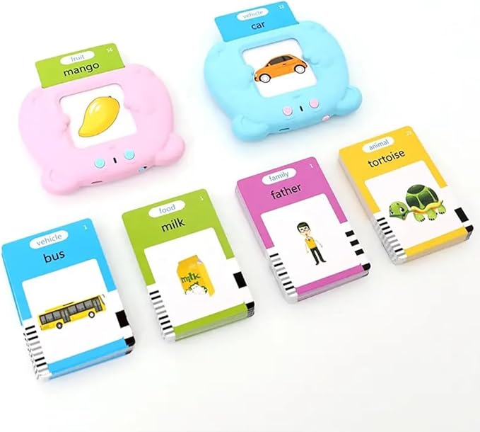 RT&BS Talking Flash Cards for Toddlers, Montessori Toys Flash Cards, Speech Therapy Toys, Gift for Kids Children, 510 Sight Words Pink