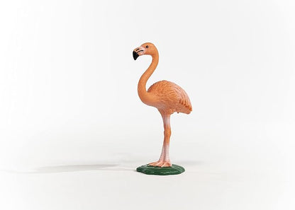 Schleich Wild Life, Bird Animal Toys for Boys and Girls 3 and Above, Pink Flamingo Toy Figurine, Ages 3+