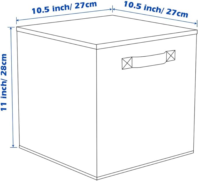 ShellKingdom Storage Bins, Foldable Fabric Storage Cubes And Cloth Storage Organizer Drawer For Closet And Toys Storage, 6 Pack (Fuchsia)