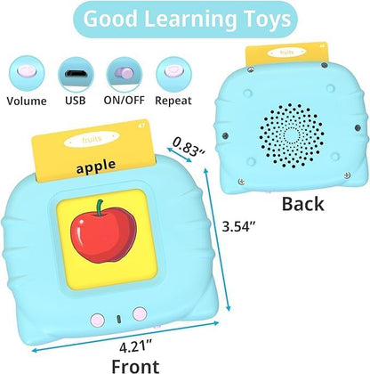 Toddler Talking Flash Cards with 510 Sight Words,ABC-123 Learning Toys for Ages 2-4,Autism Sensory Toys for Kids,Speech Therapy,Montessori Educational Toys Gifts for Age 1 2 3 4 5 Years Old Boys Girls