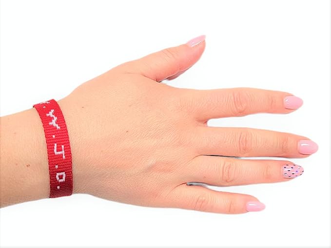 AMERICAN WIT Colorful W.W.J.D. Webbing Bracelets (12 Pack) (“What would Jesus do?”) Colors: black, army green, purple, bright red Religious Christian Wristband,