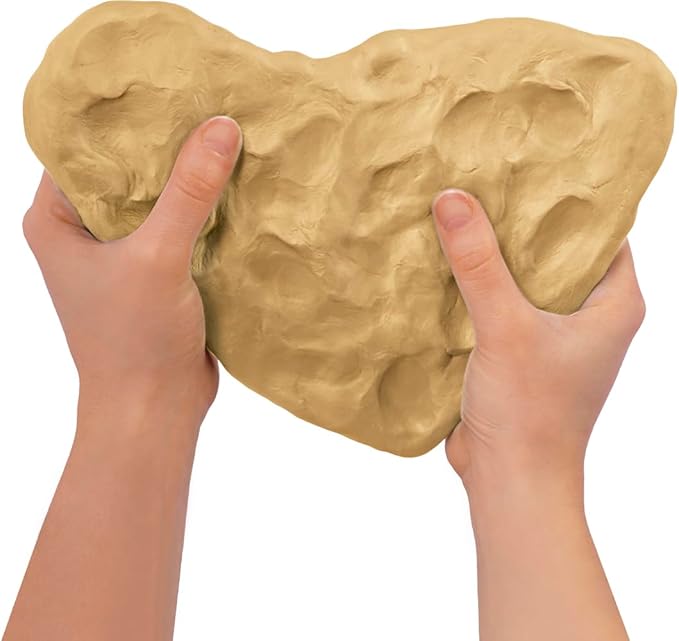 Jovi - Air Dry Clay, Set of 3 Units, 1.1lb Each, Total of 3.3 lb, No Oven Needed, Sand Ochre Color, Pottery Clay for Arts and Crafts Projects (P85O/3)