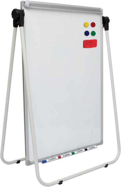 Charles Leonard Double Sided Magnetic Whiteboard Easel