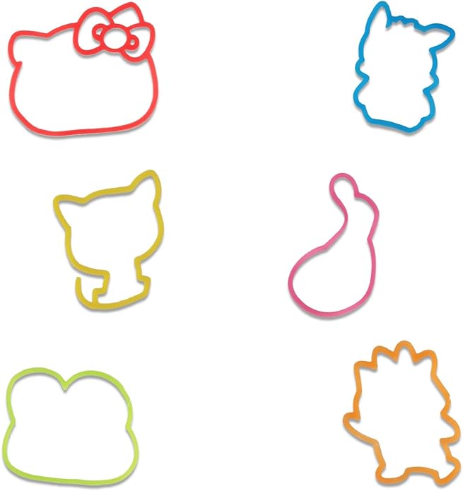 Hello Kitty Silly Bandz Pack - 48 Pc Silly Bandz Bundle with Character Bracelets Featuring Hello Kitty, Keroppi, My Melody, More Plus Stickers | Hello Kitty Character Bracelets
