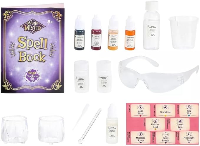 Magic Mixies Magic Potion Kit. Use The Spell Book to Mix Ingredients to Create Over 70 Magic Potions. Make Potions That Fizz, Bubble and Magically Change Form! Gifts for Kids, Ages 8+