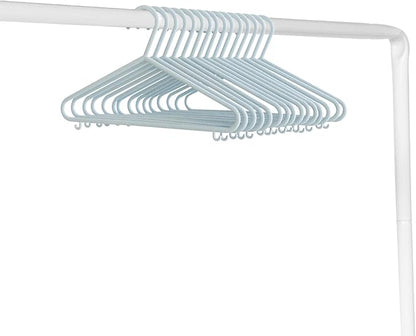 3 Sprouts Wheat Straw Plastic Hangers - 30-Pack Eco-Conscious Toddler Hangers for Child & Baby Clothes, Coats - Kid Closet Hangers Ideal for Small Girls, Boys, Children & Kids - Speckled Blue