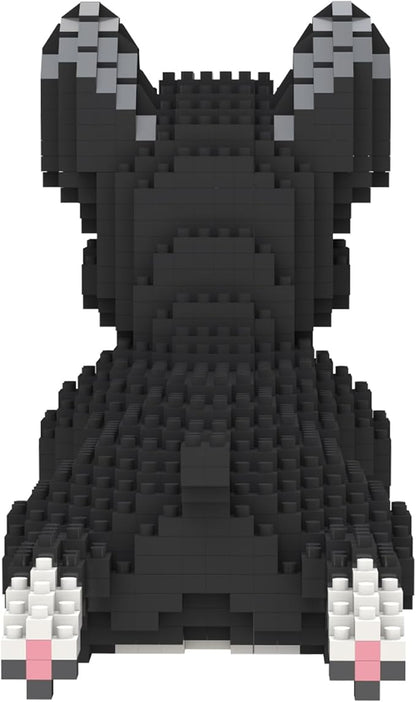 Larcele Micro Dog Building Blocks Mini Pet Building Toy Bricks, 812 Pieces KLJM-02(Boston Terrier)