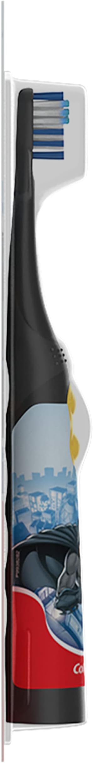 Colgate Kids Battery Powered Toothbrush, Batman, Extra Soft Toothbrush, Ages 3 and Up, 1 Pack , Colors May Vary