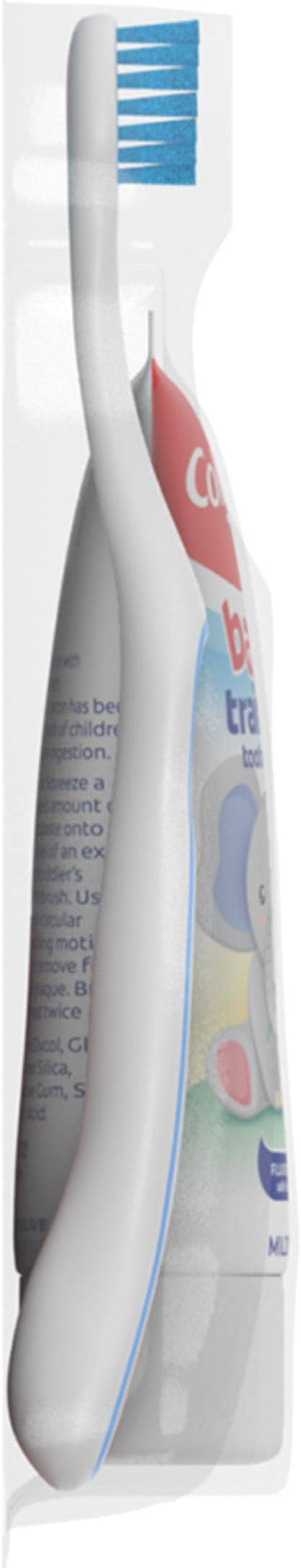 Colgate Baby Training Toothpaste and Toothbrush Kit, Mild Fruit Flavor Set for Ages 3-24 Months