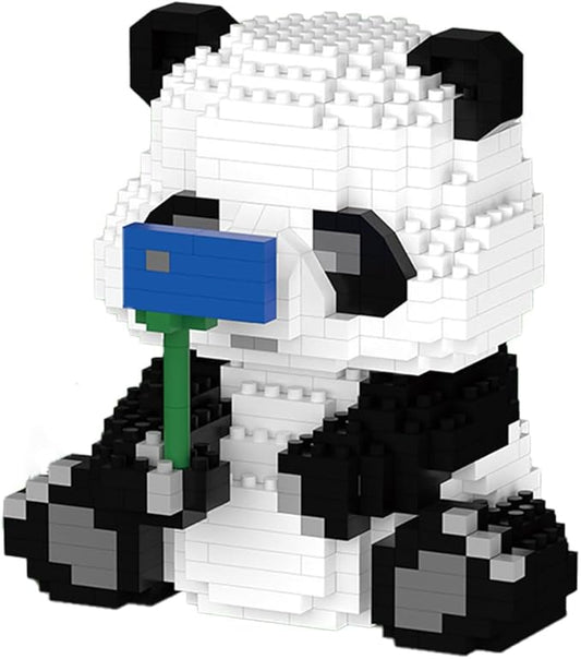 Panda Mini Building Blocks, Micro Building Blocks for Adults and Kids 700 Pieces (Sitting Panda)