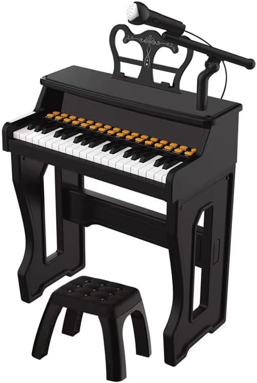 Pianos for Kids Ages 3-7, 37 Keys Toddler Piano with Microphone and Piano Stickers, Music Keyboard Toy for Beginners Boys Girls Christmas Birthday Gift