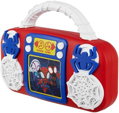 eKids Spidey and His Amazing Friends Toy Music Player, Toddler Toy with Built-in Music and Lights (Spidey)