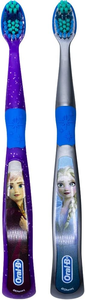 Oral-B Disney Frozen Toothbrush, 3+ YRS, Extra Soft (Characters Vary) - Pack of 2
