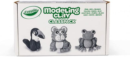 Crayola Modeling Clay Classpack (24 Packs), Bulk Modeling Clay for Kids, 12 Colors, Nontoxic, Classroom Supplies for Kids Arts & Crafts