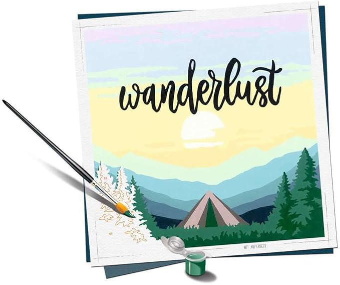 Ravensburger Wanderlust Paint by Numbers Kit for Adults - 20269 - Painting Arts and Crafts for Ages 12 and Up