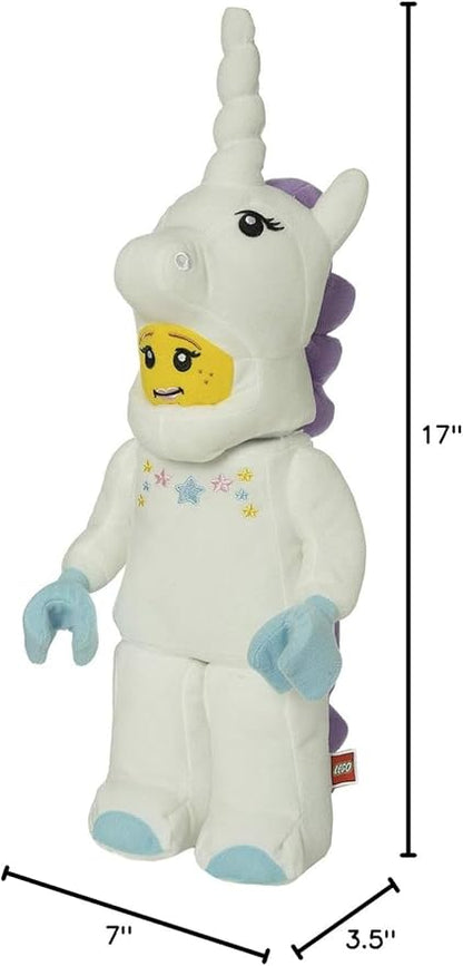 Lego Minifigure Unicorn Girl 17" Plush Character