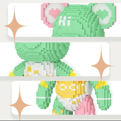 OZTZ Toy Bear Building Blocks Kit - Creative Game of 3D Bear Building Block Toys Brick Decorative Items (Childhood)
