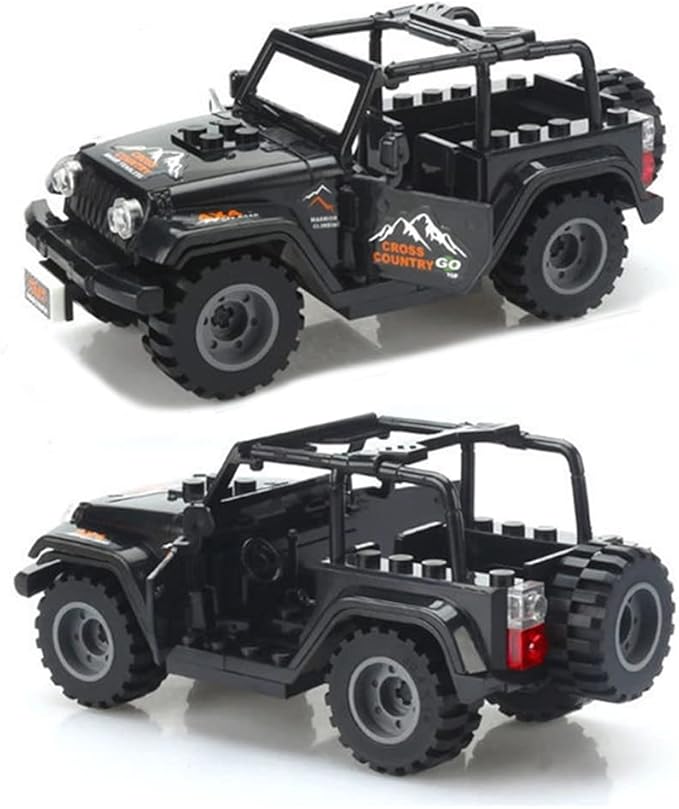 8 PCS Building Block City Policeman Mini-Figures with Multiple Military Weapons Accessories SWAT Equipment Military Vehicle Army Car Assembly Building Toys Gift for Boys