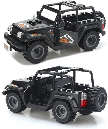 8 PCS Building Block City Policeman Mini-Figures with Multiple Military Weapons Accessories SWAT Equipment Military Vehicle Army Car Assembly Building Toys Gift for Boys