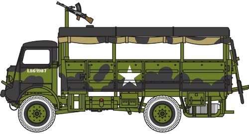 Airfix Model Tank - A03306 WWII 3-ton 4x4 General Service & Troop Trucks, Plastic Model Kits for Adults & Kids 14+, 1:76 Scale, Skill Level 2, WW2 Theme Military Models, World War 2 Tanks