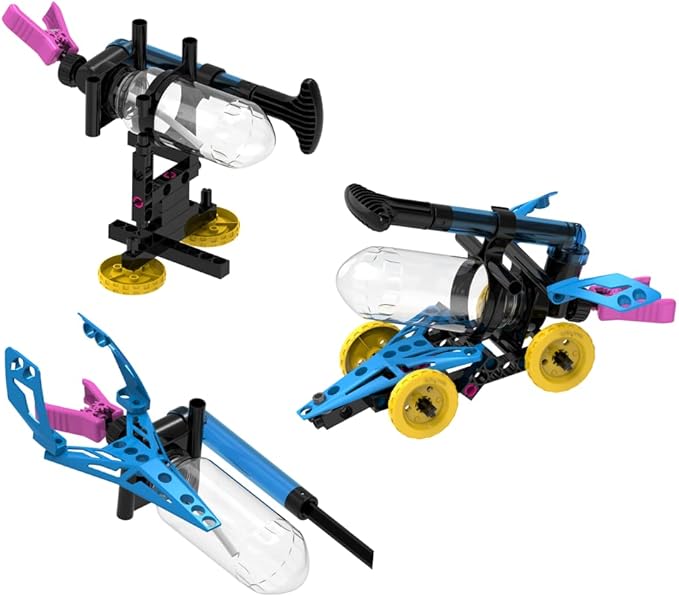 Thames & Kosmos Water Power STEM Experiment Kit | Build Your Own Rocket-Propelled Cars, Boats, and More! | Explore Physics of Air & Water, Pneumatics | 6 Models | Full-Color Manual & Experiment Guide