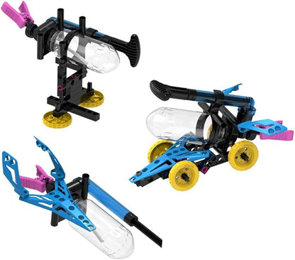 Thames & Kosmos Water Power STEM Experiment Kit | Build Your Own Rocket-Propelled Cars, Boats, and More! | Explore Physics of Air & Water, Pneumatics | 6 Models | Full-Color Manual & Experiment Guide