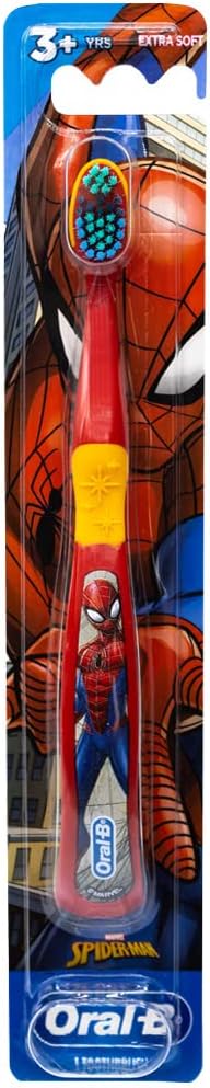 Colgate Marvel Spider-Man Toothbrush, 3+ YRS, Extra Soft (Colors & Characters Very) - 1 Count