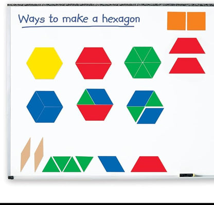 Learning Resources Giant Magnetic Pattern Blocks, Multi, 6 W in (LER9863)