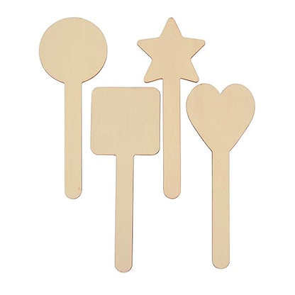 Colorations® Decorate Your Own Shaped Craft Sticks- Set of 20