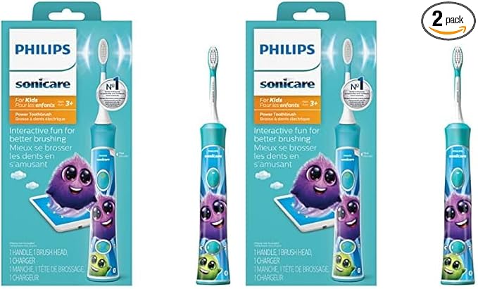 PHILIPS Sonicare for Kids Connected Sonic Electric Toothbrush (Pack of 2)