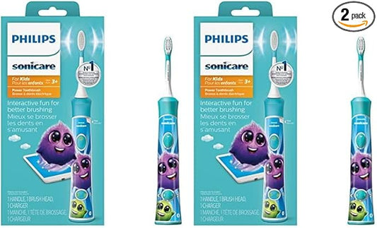 PHILIPS Sonicare for Kids Connected Sonic Electric Toothbrush (Pack of 2)