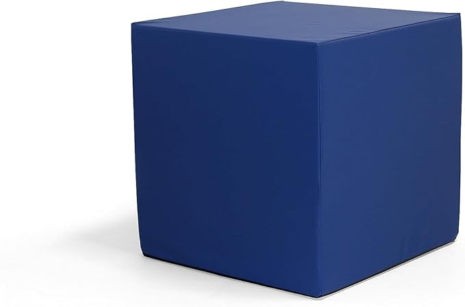 foamnasium Large Block, Indoor Foam Playset, Soft Toddler and Active Kids Play Foam Block for Crawling, Climbing, and Jumping, Made in The US, Enhanced Navy