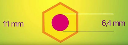 JOLLY X-Big Premium Jumbo Colored Pencils with Stackable Kindergarten Tote Box; 96 Pcs (8 each of 12 primary colors), Perfect for Group Projects, Classrooms, Special Needs, Art Therapy, Pre-School