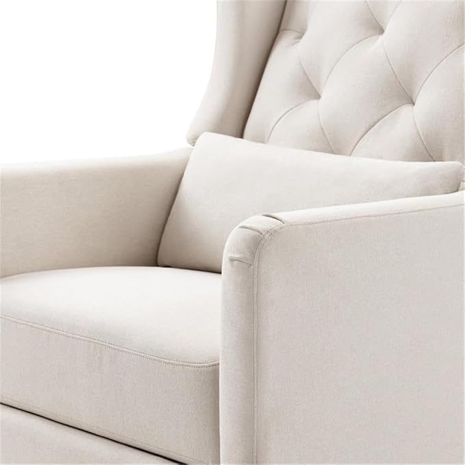DaVinci Everly Recliner and Swivel Glider in Performance Cream Eco-Weave, GREENGUARD Gold Certified