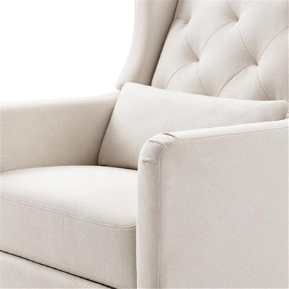 DaVinci Everly Recliner and Swivel Glider in Performance Cream Eco-Weave, GREENGUARD Gold Certified