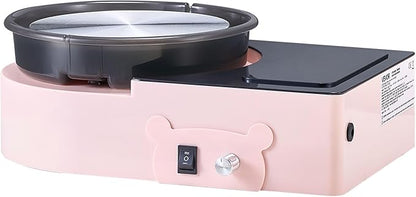 VEVOR Pottery Wheel for Kids Adults and Beginners - Complete Pottery Kit with 6" Turntable with Two-Way Rotation, Air Clay Art Supplies Sculpting Tools for Girls Birthday Christmas Craft Gifts, Pink