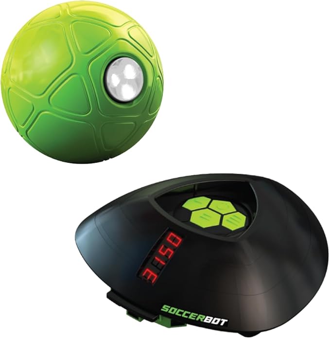 Soccer Bot - Ultimate Indoor Soccer Game with Score Tracker and Speed Modes, Soccer Training Toy