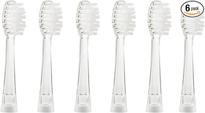 SEAGO Toothbrush Replacement Heads - SG977 SG513 - SEAGO Kids Toothbrushes Heads for Toddlers - Compatible with SEAGO Electric Toothbrushes Kids (White, 6-Pack)