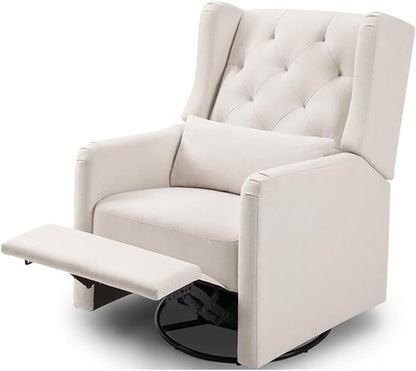 DaVinci Everly Recliner and Swivel Glider in Performance Cream Eco-Weave, GREENGUARD Gold Certified
