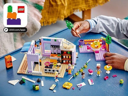 LEGO Friends Heartlake City Community Kitchen 41747 Pretend Building Toy Set, Creative Fun for Boys and Girls Ages 8+, with 3 Mini-Dolls, 1 Micro-Doll, a Pet Cat and Lots of Kitchen Accessories