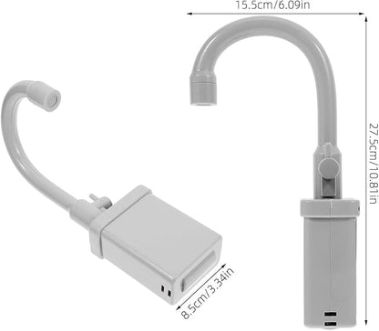 TOYANDONA 2pcs Kitchen Sink Faucet Kids Replacement for Pretend Play Sinks with Running Water Faucet Pretend Play Kitchen Toys Grey