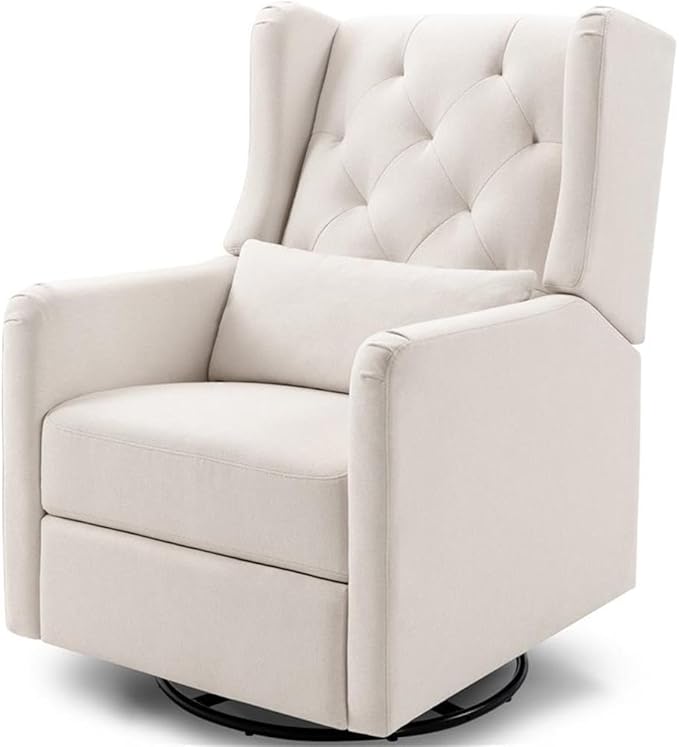DaVinci Everly Recliner and Swivel Glider in Performance Cream Eco-Weave, GREENGUARD Gold Certified
