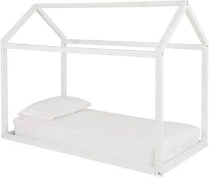 Signature Design by Ashley Flannibrook Contemporary House Bed Frame, Twin, White