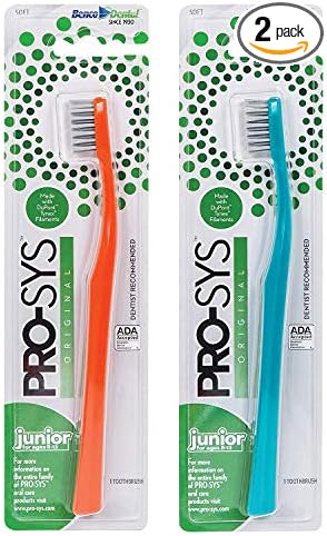PRO-SYS® Kids Toothbrush (Colorful 2-Pack) - Made with Soft Dupont® bristles (Ages 8-12)